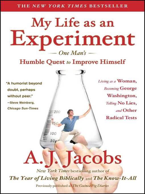 Title details for My Life as an Experiment by A. J.  Jacobs - Wait list